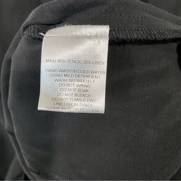 Cooper St Women’s Follow Me Sleeveless Linen Blend Midi Sheath Dress Black NWOT - Picture 5 of 8